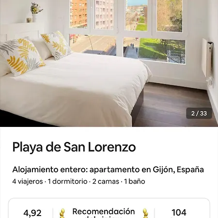 Playa De San Lorenzo شقة *